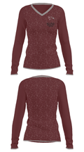 Independence High School Cheer 18545697 Women's Long Sleeve V-neck Shirt - 12