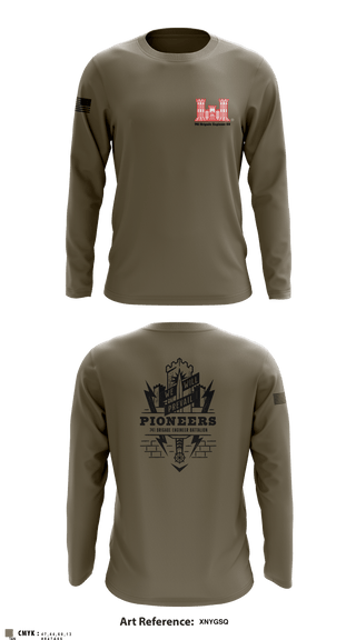 Long Sleeve Performance Shirt, 741 Brigade Engineer BN, , Teamtime, Team time, sublimation, custom sports apparel, team uniforms, spirit wear, spiritwear, sports uniforms, custom shirts, team store, custom team store, fundraiser sports, apparel fundraiser