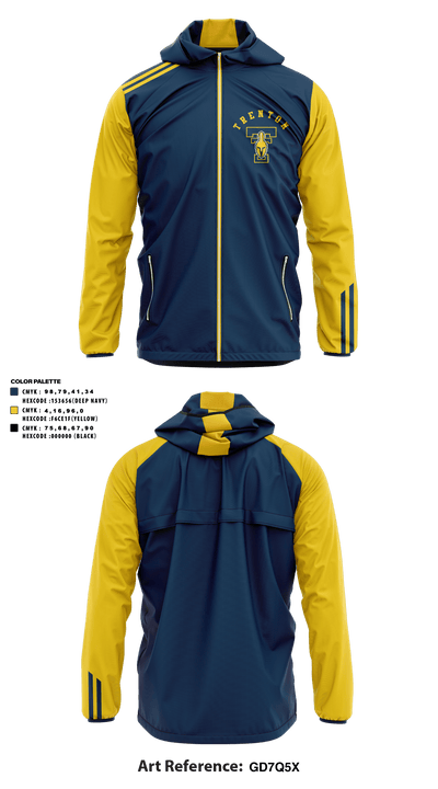 Trenton high school wrestling 64708928 Windbreaker - 2