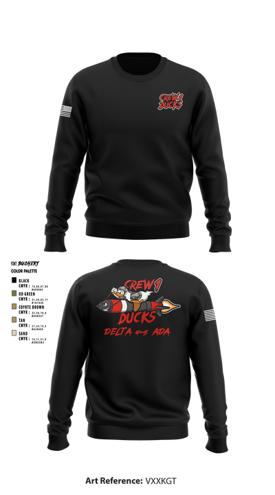 Delta 4-5 58559779 Crew Neck Sweatshirt - 1
