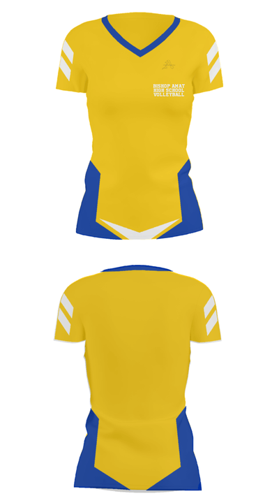 Bishop Amat High School Volleyball 26515366 Women's Short Sleeve V-neck Shirt - 5
