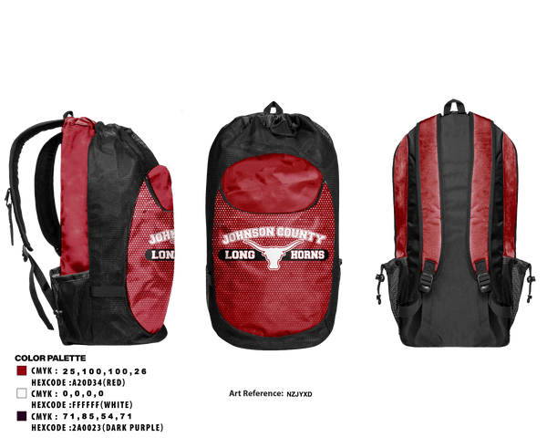 Gear Bag, JOHNSON COUNTY LONGHORNSPOLICE, Wrestling, Teamtime, Team time, sublimation, custom sports apparel, team uniforms, spirit wear, spiritwear, sports uniforms, custom shirts, team store, custom team store, fundraiser sports, apparel fundraiser