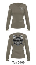 C Co, 304th MI BN 1592954 Women's Long Sleeve V-neck Shirt - 41
