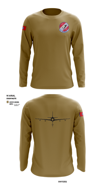 151st Air Refueling Squadron 9193987 Long Sleeve Performance Shirt - 3