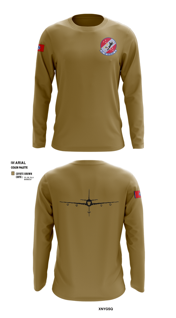 Long Sleeve Performance Shirt, 151st Air Refueling Squadron, Air Force, Teamtime, Team time, sublimation, custom sports apparel, team uniforms, spirit wear, spiritwear, sports uniforms, custom shirts, team store, custom team store, fundraiser sports, apparel fundraiser