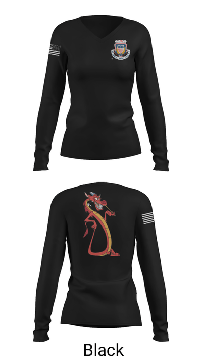 Mighty S1 34213142 Women's Long Sleeve V-neck Shirt - 38