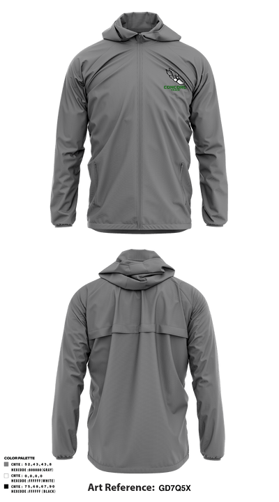 Concord High School Track 53059740 Windbreaker - 6