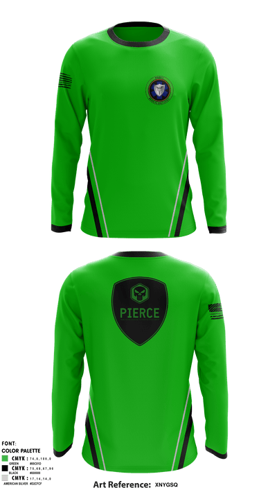 PIERCE Education 49933342 Long Sleeve Performance Shirt - 1