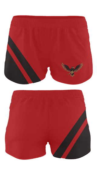 Track Shorts, Johnson County Central High School Cheer, Cheer, Teamtime, Team time, sublimation, custom sports apparel, team uniforms, spirit wear, spiritwear, sports uniforms, custom shirts, team store, custom team store, fundraiser sports, apparel fundraiser