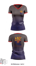 Arizona Underwater Explorers 38101763 Women's Short Sleeve V-neck Shirt - 1