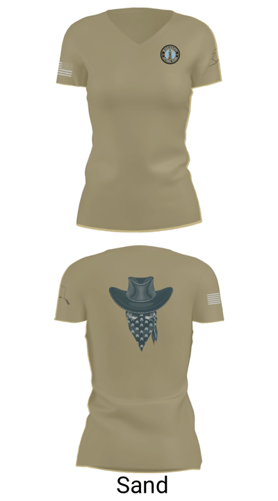 4th Platoon “Bandits” 80274914 Women's Short Sleeve V-neck Shirt - 24