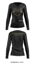 Courtyard Chuch 37286717 Women's Long Sleeve V-neck Shirt - 37