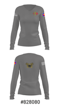 142 FA BDE Warrants 90151775 Women's Long Sleeve V-neck Shirt - 37