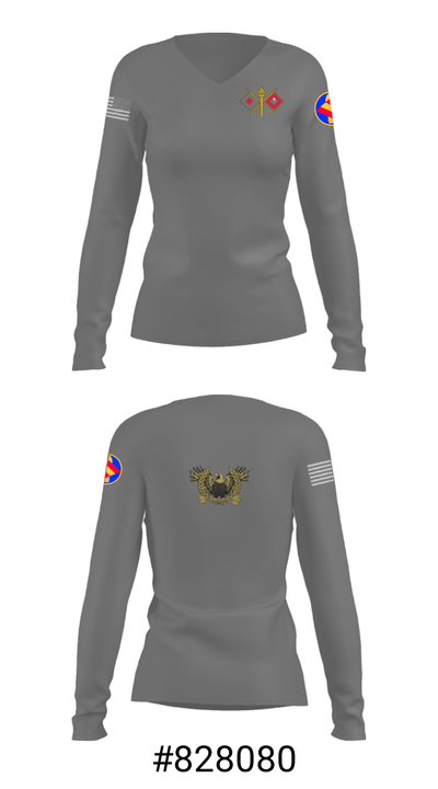 142 FA BDE Warrants 90151775 Women's Long Sleeve V-neck Shirt - 37