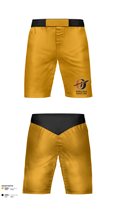 Ogallala High School Wrestling 28181125 Fight Shorts - 1