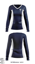 West York Boys Club Basketball 46049380 Women's Long Sleeve V-neck Shirt - 39