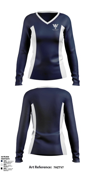 Women's Long Sleeve Vneck Shirt, West York Boys Club Basketball, Men's Basketball, Teamtime, Team time, sublimation, custom sports apparel, team uniforms, spirit wear, spiritwear, sports uniforms, custom shirts, team store, custom team store, fundraiser sports, apparel fundraiser