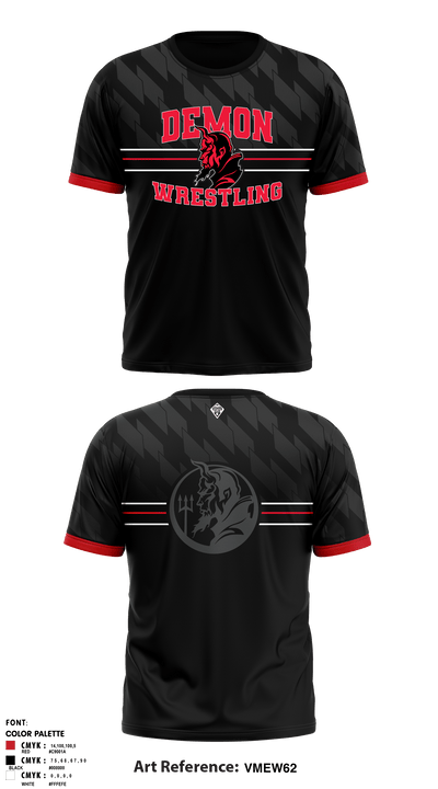 Durango HS Wrestling 8720193 Short Sleeve Rash Guard Shirt - 2