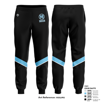 Mountain Range HS Girls Soccer 81994062  Zip Leg Jogger / Training Pant - 1