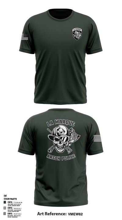 La Marque Arson Police 56104782 Short Sleeve Performance Shirt - 9