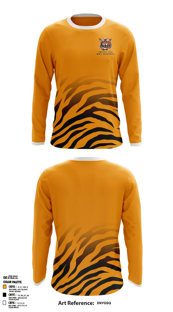Long Sleeve Performance Shirt, Crystal Lake Central High School Basketball, Men's Basketball, Teamtime, Team time, sublimation, custom sports apparel, team uniforms, spirit wear, spiritwear, sports uniforms, custom shirts, team store, custom team store, fundraiser sports, apparel fundraiser