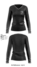 Bearden Junior High School 6842926 Women's Long Sleeve V-neck Shirt - 3