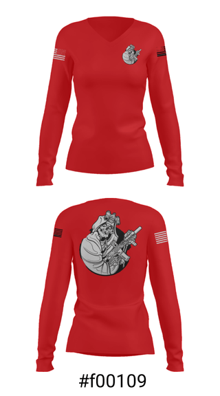 Women's Long Sleeve Vneck Shirt, , Army, Teamtime, Team time, sublimation, custom sports apparel, team uniforms, spirit wear, spiritwear, sports uniforms, custom shirts, team store, custom team store, fundraiser sports, apparel fundraiser