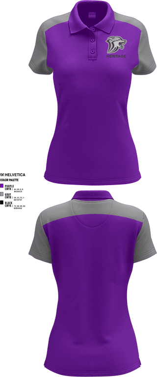 Short Sleeve Performance Polo, Heritage High School, Spirit Store, Teamtime, Team time, sublimation, custom sports apparel, team uniforms, spirit wear, spiritwear, sports uniforms, custom shirts, team store, custom team store, fundraiser sports, apparel fundraiser