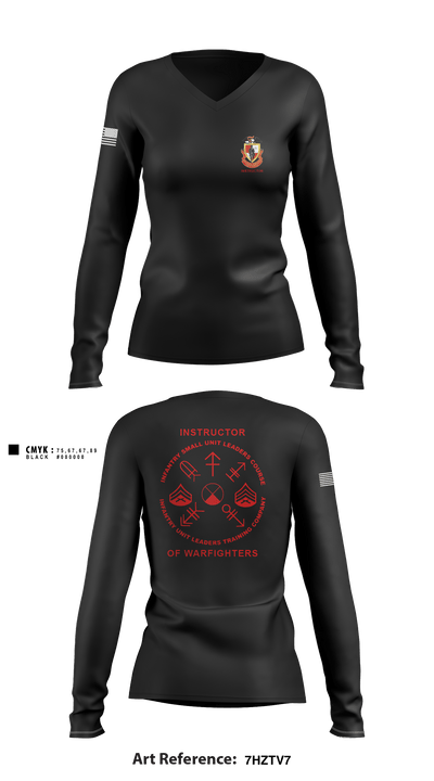 AITB 17971825 Women's Long Sleeve V-neck Shirt - 2