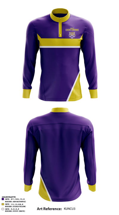 Gray Court-Owings Middle School 65722363 Quarter Zip Jacket - 1