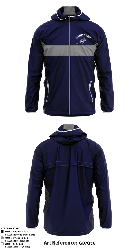 Windbreaker, Lake Park High School, Spirit Store, Teamtime, Team time, sublimation, custom sports apparel, team uniforms, spirit wear, spiritwear, sports uniforms, custom shirts, team store, custom team store, fundraiser sports, apparel fundraiser