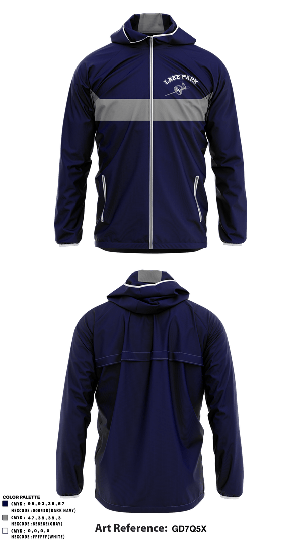 Windbreaker, Lake Park High School, Spirit Store, Teamtime, Team time, sublimation, custom sports apparel, team uniforms, spirit wear, spiritwear, sports uniforms, custom shirts, team store, custom team store, fundraiser sports, apparel fundraiser