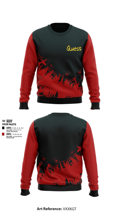 Quest 13621852 Crew Neck Sweatshirt - 1