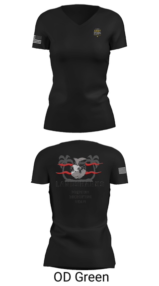 Women's Short Sleeve Vneck Shirt, , National Guard, Teamtime, Team time, sublimation, custom sports apparel, team uniforms, spirit wear, spiritwear, sports uniforms, custom shirts, team store, custom team store, fundraiser sports, apparel fundraiser