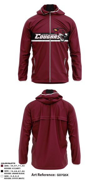 Windbreaker, Lehigh Carbon Community College, Spirit Store, Teamtime, Team time, sublimation, custom sports apparel, team uniforms, spirit wear, spiritwear, sports uniforms, custom shirts, team store, custom team store, fundraiser sports, apparel fundraiser