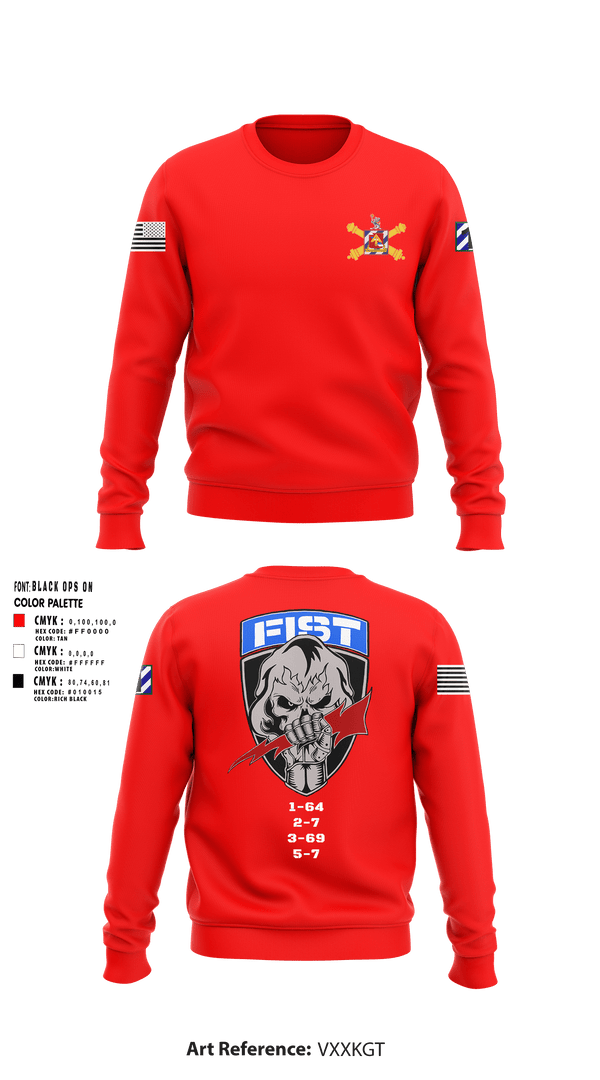 Crew Neck Sweatshirt, 1-41 FA, Army, Teamtime, Team time, sublimation, custom sports apparel, team uniforms, spirit wear, spiritwear, sports uniforms, custom shirts, team store, custom team store, fundraiser sports, apparel fundraiser