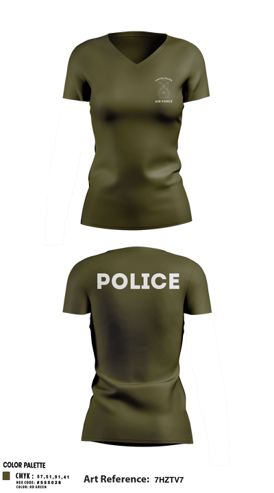 Sfs 32796095 Women's Short Sleeve V-neck Shirt - 28
