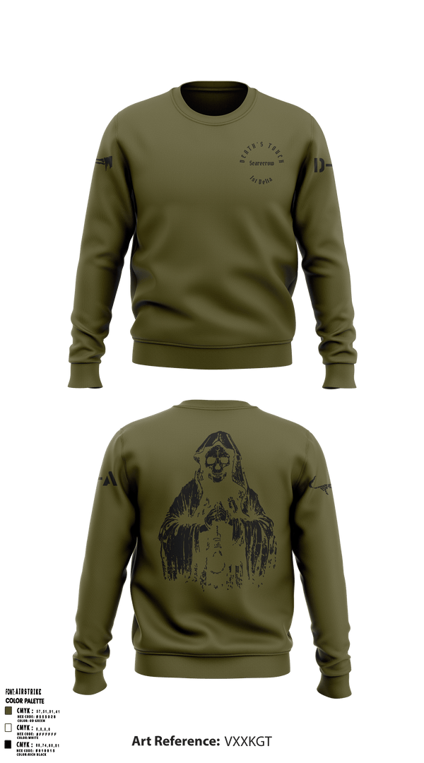 Crew Neck Sweatshirt, , Army, Teamtime, Team time, sublimation, custom sports apparel, team uniforms, spirit wear, spiritwear, sports uniforms, custom shirts, team store, custom team store, fundraiser sports, apparel fundraiser