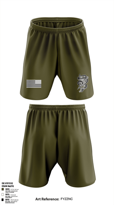 497th MRBC 55543418 Athletic Shorts With Pockets - 1