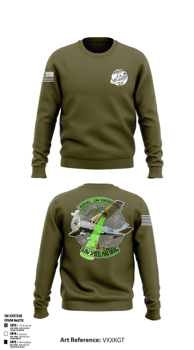 Washington State Patrol Aviation 88282662 Crew Neck Sweatshirt - 51