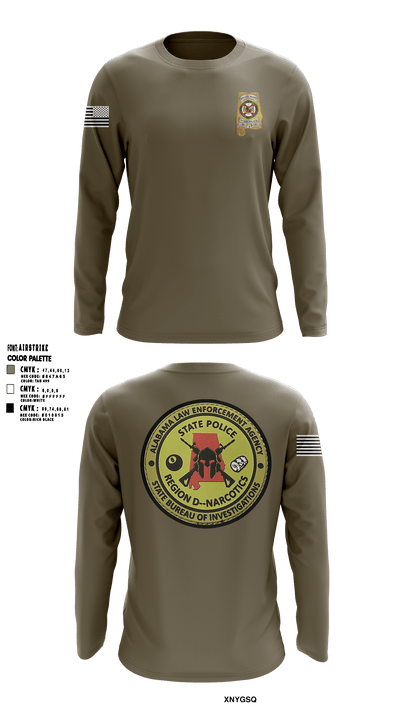 Region D Narcotics 80594861 Long Sleeve Performance Shirt - 1