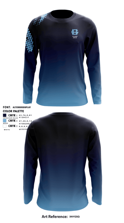 Gig Harbor High School Bowling 80875670 Long Sleeve Performance Shirt - 1