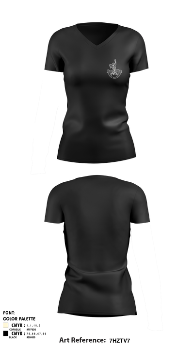 IronMike Solutions LLC 2045072 Women's Short Sleeve V-neck Shirt - 2