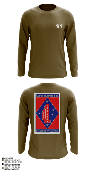 Hades 3421841 Long Sleeve Performance Shirt - 156