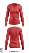 127th AMXS 7783995 Women's Long Sleeve V-neck Shirt - 2
