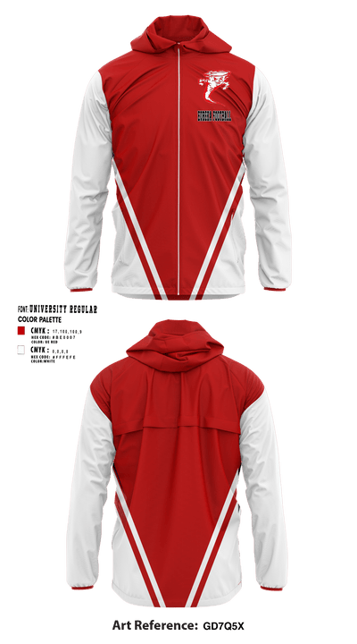 Eureka High School Football 37103980 Windbreaker - 1