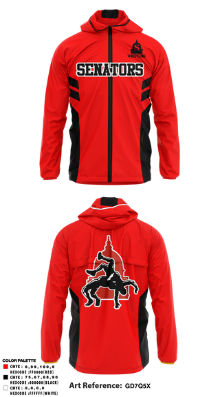 Windbreaker, Springfield High School Wrestling, Wrestling, Teamtime, Team time, sublimation, custom sports apparel, team uniforms, spirit wear, spiritwear, sports uniforms, custom shirts, team store, custom team store, fundraiser sports, apparel fundraiser