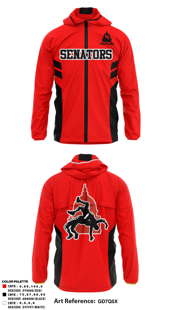Windbreaker, Springfield High School Wrestling, Wrestling, Teamtime, Team time, sublimation, custom sports apparel, team uniforms, spirit wear, spiritwear, sports uniforms, custom shirts, team store, custom team store, fundraiser sports, apparel fundraiser