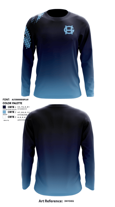 Gig Harbor High School Bowling 80875670 Long Sleeve Performance Shirt - 31