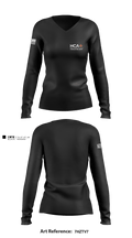 HCA HEALTHCARE 97224522 Women's Long Sleeve V-neck Shirt - 3